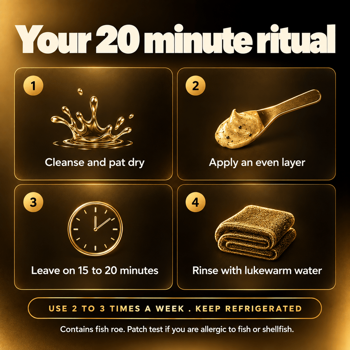 Caviar Gold Anti-Ageing Face Pack - NB by Ritu Walia