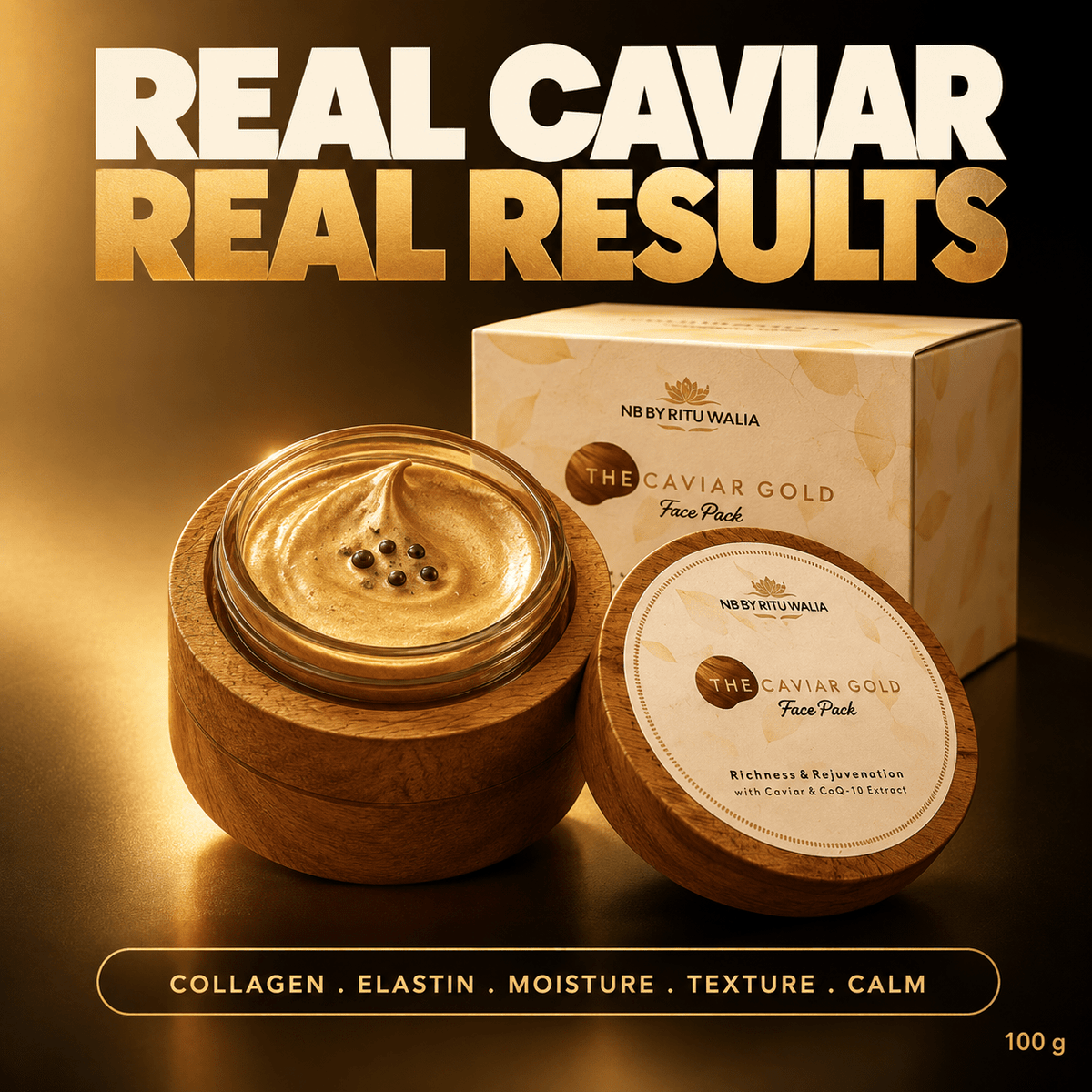 Caviar Gold Anti-Ageing Face Pack - NB by Ritu Walia