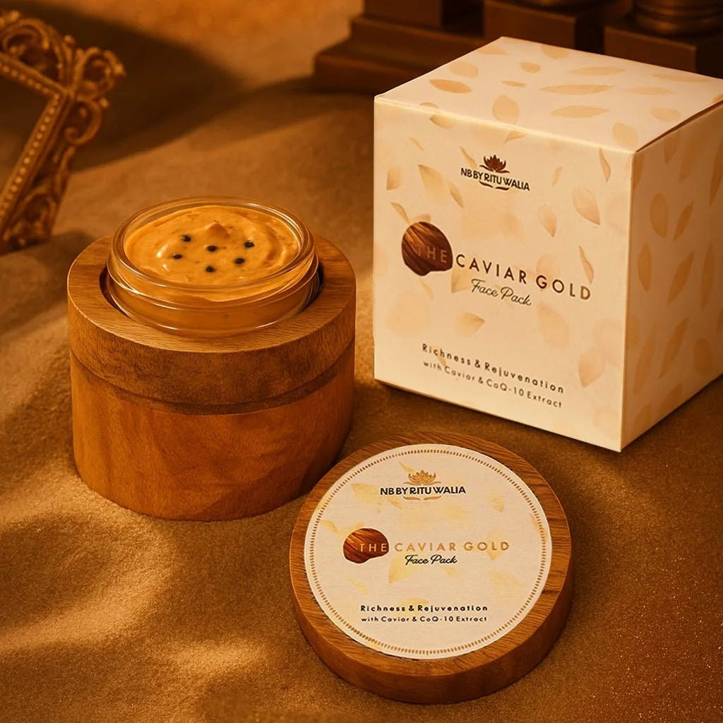Caviar Gold Anti - Ageing Face Pack | Bio - Active Cold - Pressed - NB by Ritu Walia