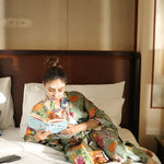 Twenty unhurried minutes — reading in bed with the mask on