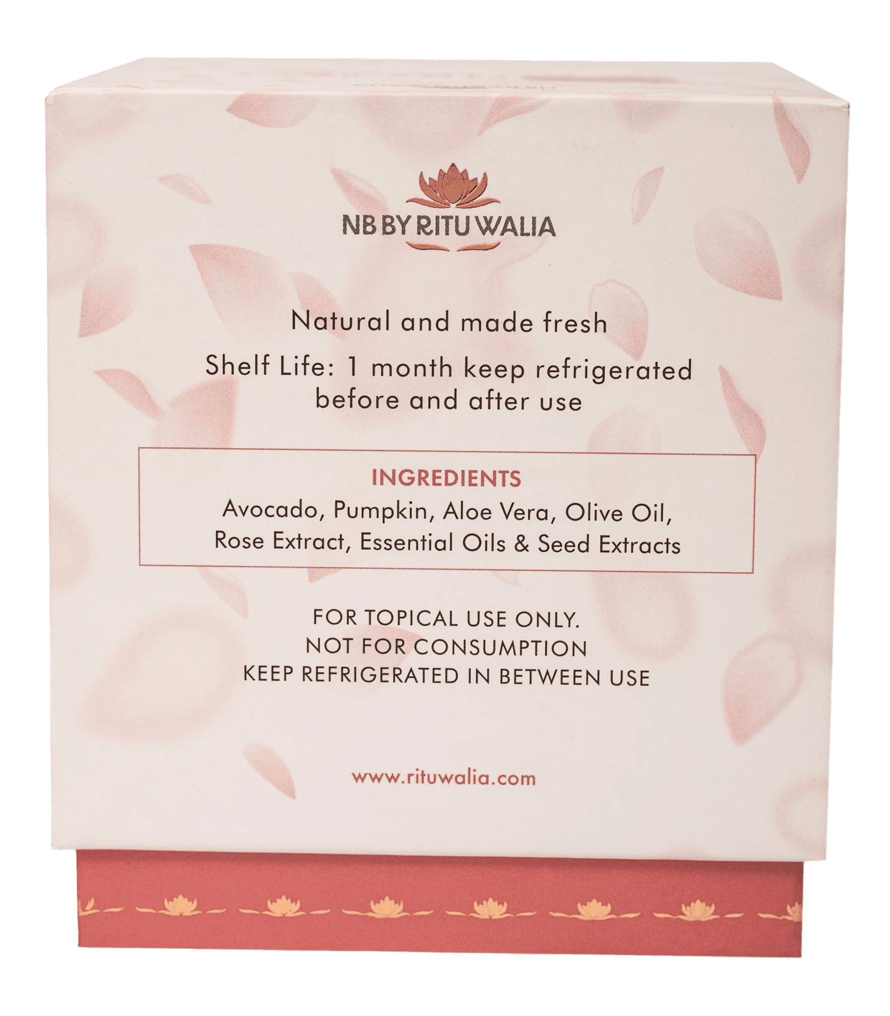 Natural Rose Face Tightening Pack | Bio - Active Skin Firming - NB by Ritu Walia