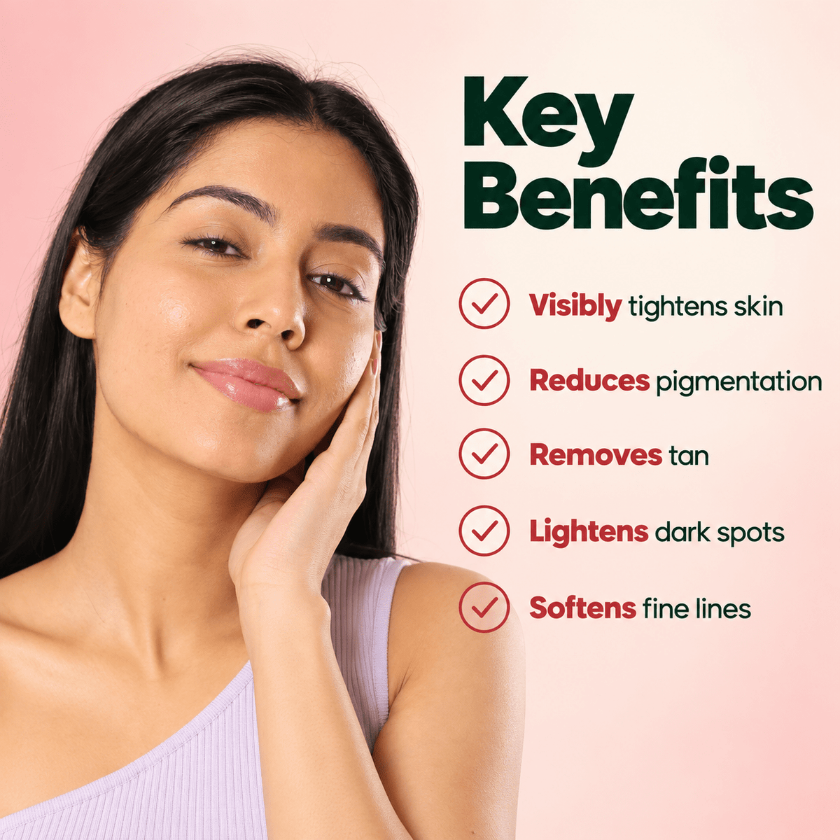 Rose Pink Face Tightener Pack - NB by Ritu Walia