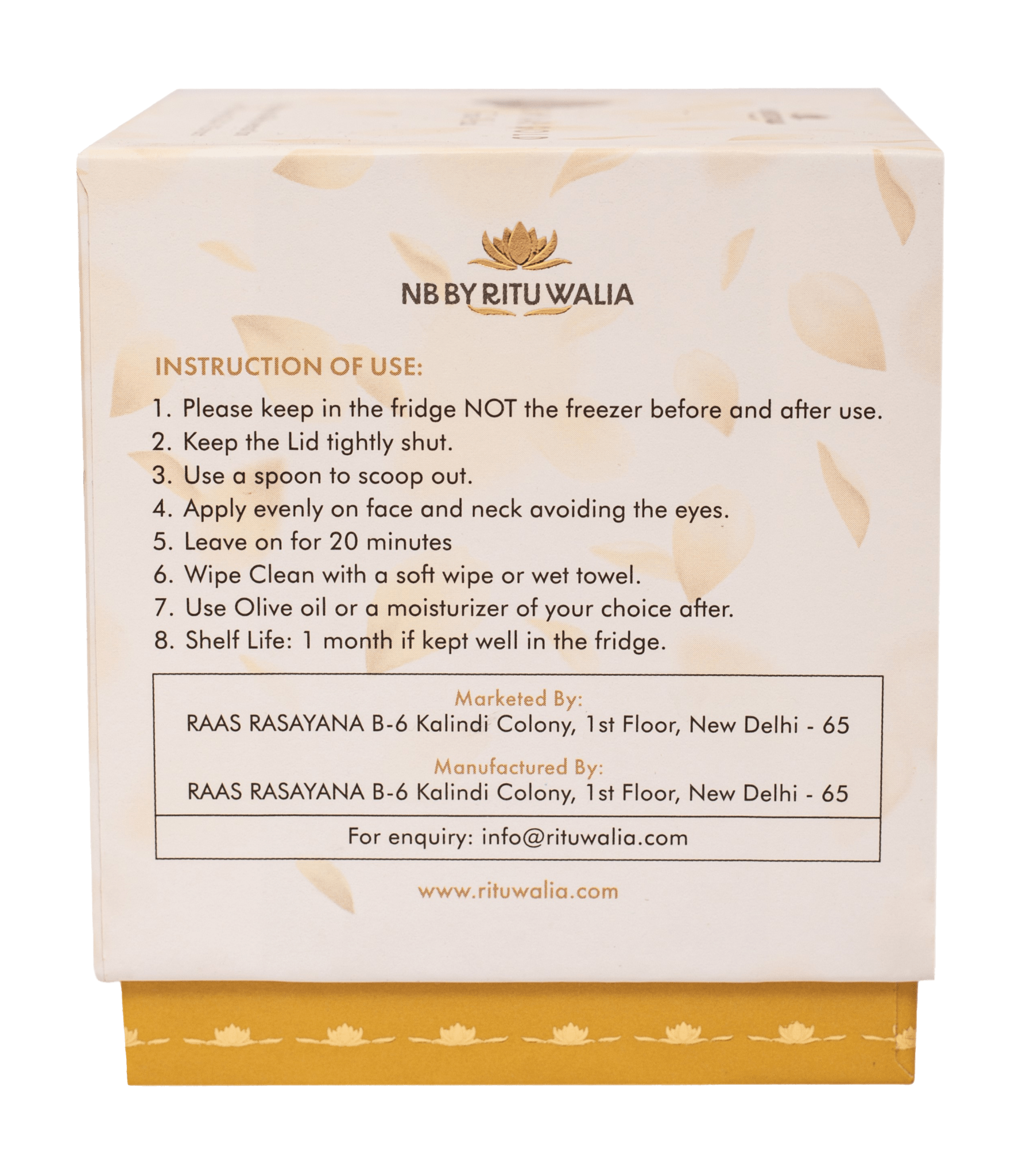 The Caviar Gold Face Pack - NB by Ritu Walia
