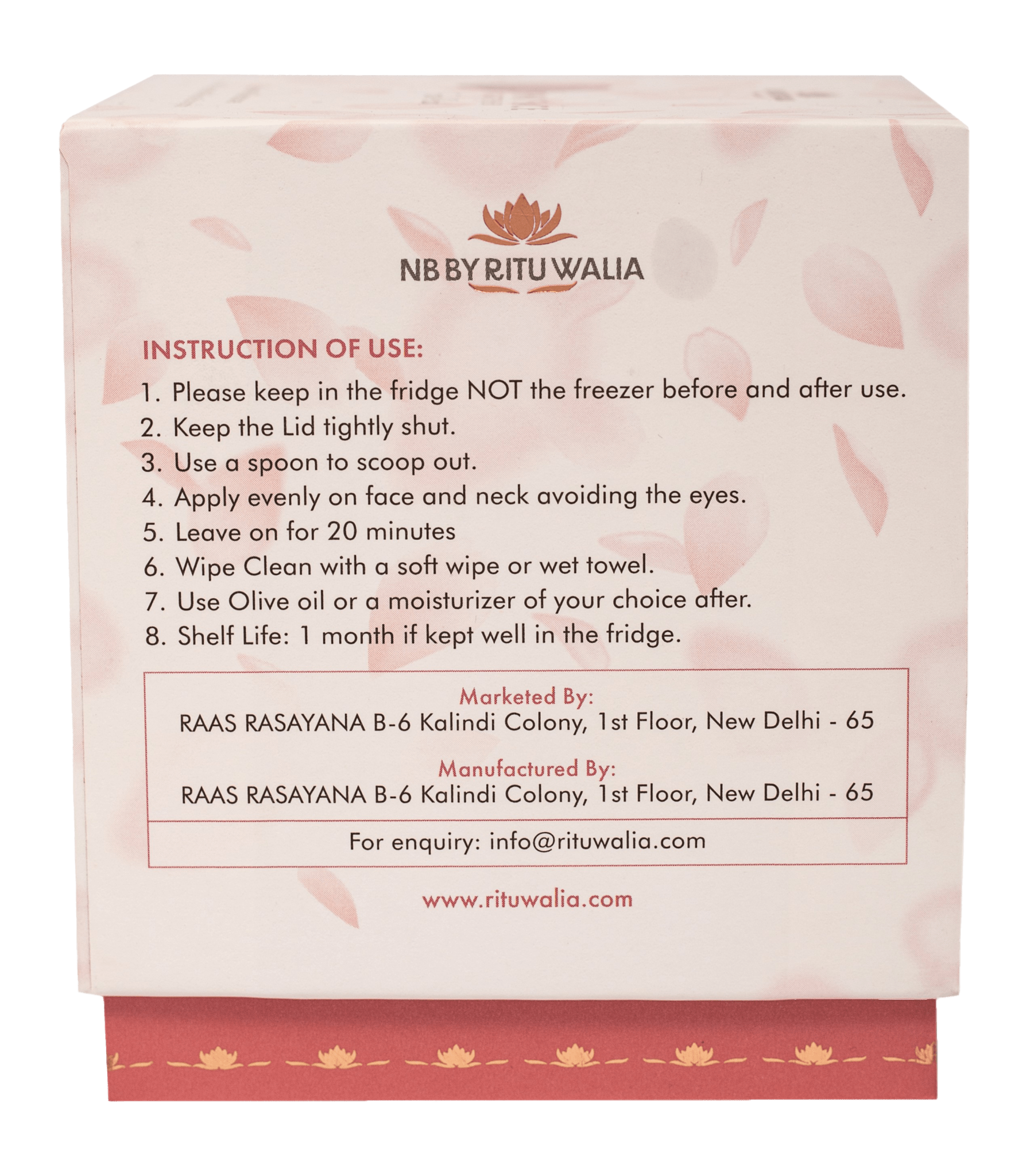 The Rose Pink Face Tightener - NB by Ritu Walia
